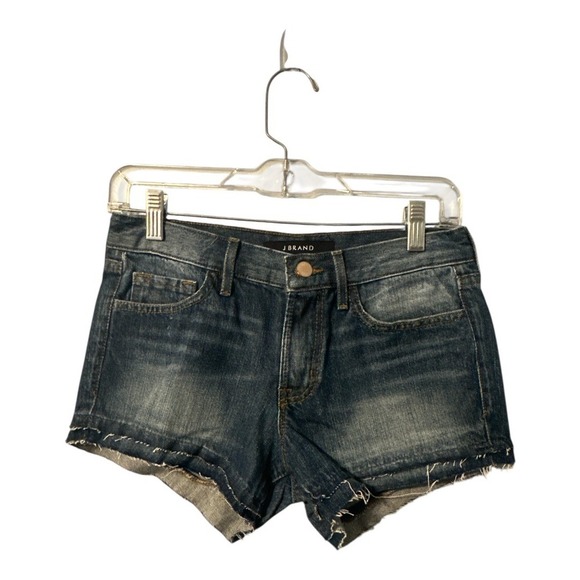J Brand x Revolve Sachi Light Wash Mid-Rise Cutoff Jean Shorts, Size 28 - Picture 1 of 7